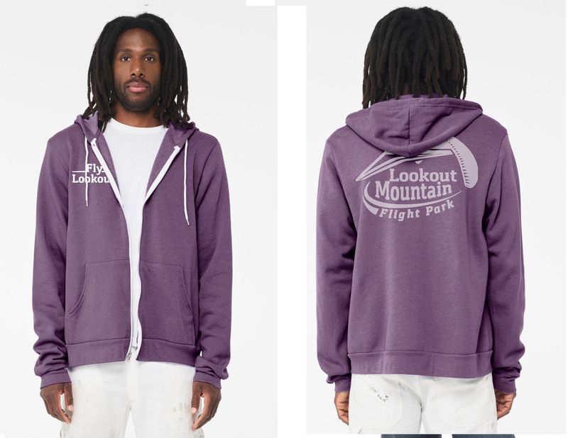 LMFP Zipper Hoodie, Color: Heather Team Purple, Size: Small