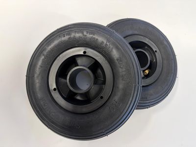 FINSTERWALDER  Pneumatic Wheels, Hubs Included, PAIR