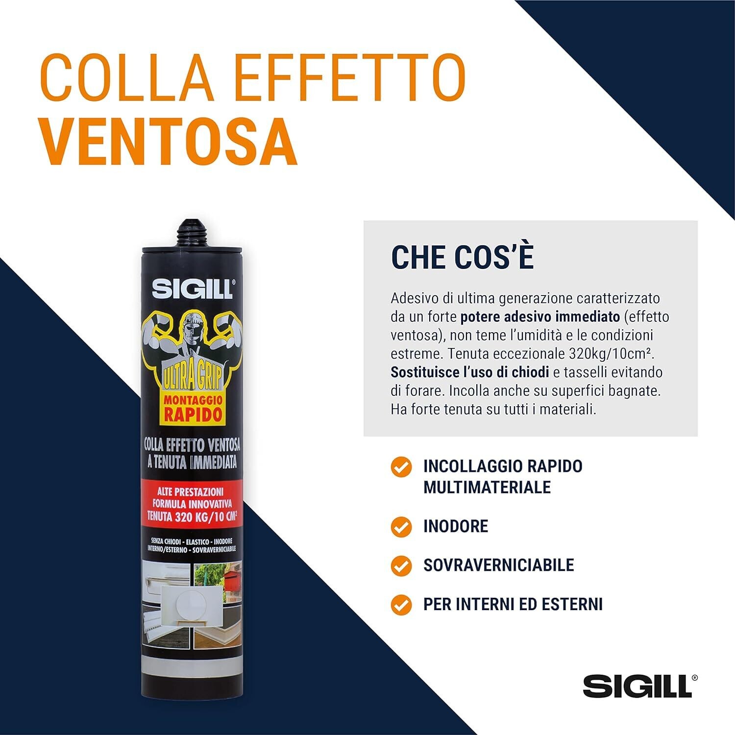 COLLA STRUTTURALE - SIGILL ultra grip montaggio rapido
