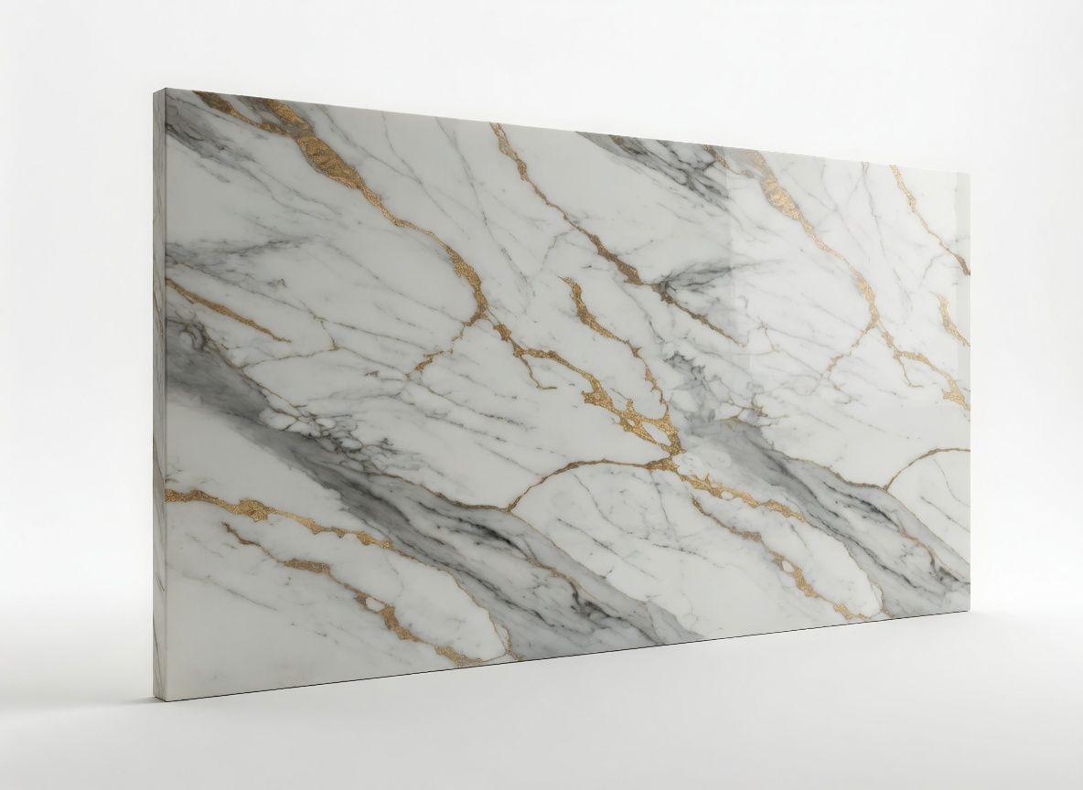 PANNELLO TV ARTIGIANALE  RETROILLUMINATO (TV BOARD 55"-65") EFFETTO MARMO LIGHT GREY 190X114cm /STAFFA INCLUSA/  4 LATI ANGOLATI/ INCLUSO IMBALLO SPECIALE IN LEGNO