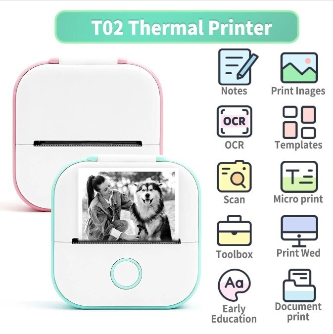 Phomemo T02 Mini Portable Thermal Printer