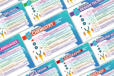 15 x Boost Your Career Subject Posters