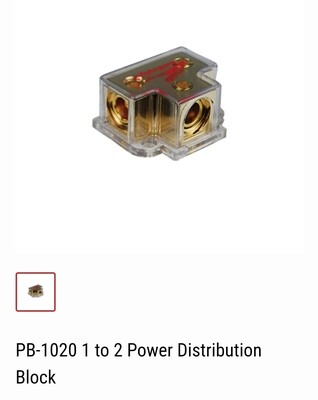 AUDIOPIPE
1 TO 2 POWER DISTRIBUTION BLOCK