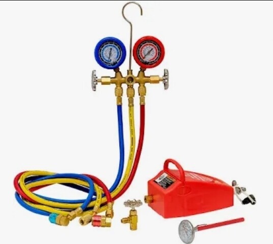 A/C SERVICE SET W/AIR VACUUM-R134a