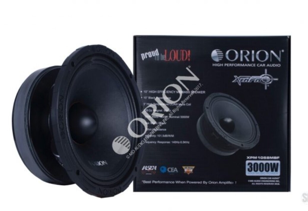 ORION XPM1058MBF 10&quot; 8-OHM HIGH EFFICIENCY MIDBASS SPEAKER