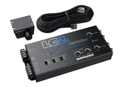 AUDIOCONTTOL -  PRO LC2I 2-CHANNEL ACTIVE LINE OUTPUT CONVERTER WITH ACCUBASS AND SUBWOOFER CONTROL - BLACK