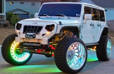 FLOW SERIES RGB CHASING LED WHEEL RINGS LIGHTS KIT