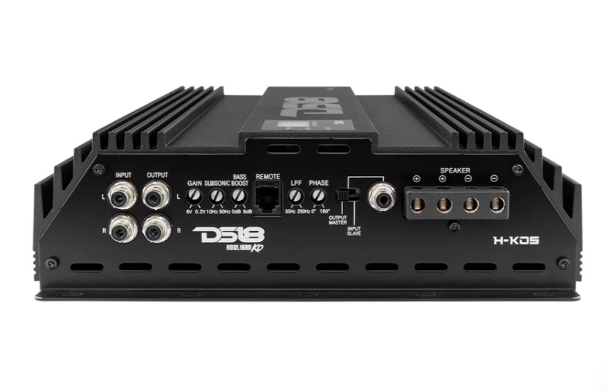 DS-18 H-K05 HOOLIGAN SPL 1-CHANNEL MONOBLOCK CAR AMPLIFIER, VOLTMETER, CLIP INDICATOR 5,000 WATTS RMS 1-OHM
