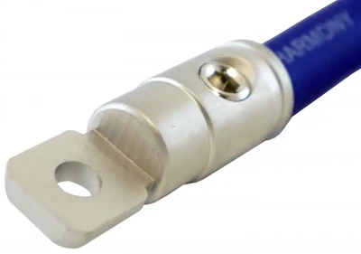 Harmony Audio HA-RT0 Car Stereo Power or Ground 1/0 Gauge 5/16&quot; Ring Terminal - Nickel