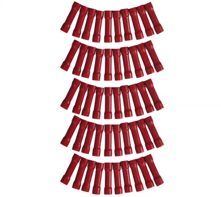Harmony Audio HA-BC1822 Car Stereo Butt Connectors 18 to 22 Gauge Wire Red Color