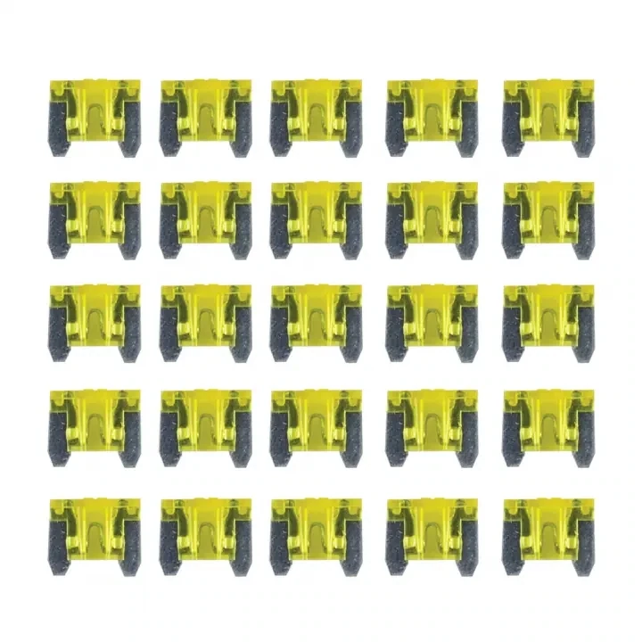 InstallBay ATMLP20-25 Mini Low Profile ATM Fuse with 25 Ampere - 25 Per Package