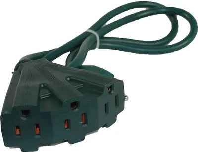 Maxworks 80697 Heavy Duty Indoor/Outdoor Triple Tap 3 ft. Extension Cord -16 Awg/3c-etl Approved