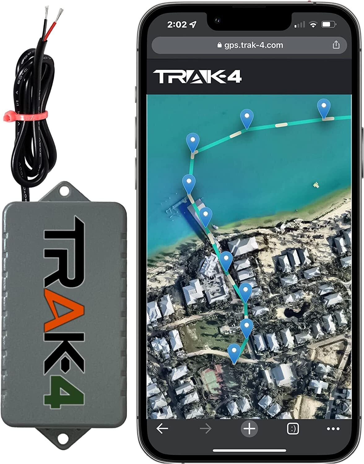 Trak-4 12v GPS Tracker with Wiring Harness for Tracking Equipment, Vehicles, and Assets. Subscription Required.