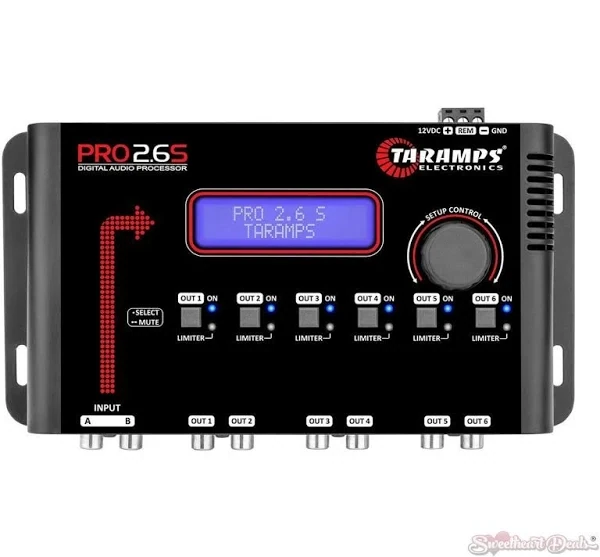 Taramps PRO26S Car Digital Audio Processor with DSP 2 Inputs &amp; 6 Independent Outputs