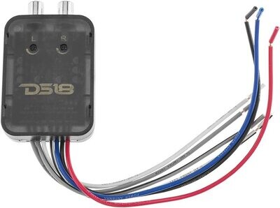 DS18 V2HL 2-Channel Line Out Converter, High-Level Speaker Signal to Low-Level RCA Adapter with Built-in Audio Sensing Technology; Produces Remote Trigger Output to Control Your Aftermarket Equipment