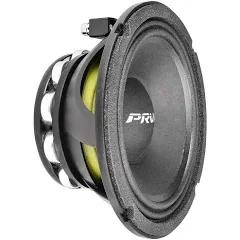 PRV AUDIO 6.5 Inch Midrange Speaker 6MR500-NDY-4, 500 Watts Max Power, 4 Ohm, 2 in Voice Coil, 250 Watts RMS, Neodymium Magnet, Smooth Full Range Response Through 13kHz for Car Audio Systems (Single)