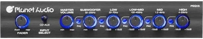 Planet Audio Half-DIN, Band Car Equalizer, Subwoofer Output with Adjustable Filter, Fixed Bands