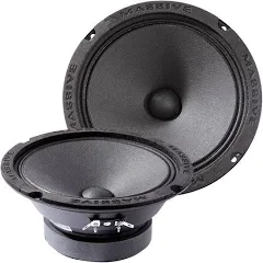 MASSIVE AUDIO  280W Max (70W RMS) 6.5&quot; Pro Audio Midrange Component Car Speakers