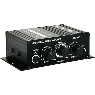 Ounona Amplifier Audio Receiver Dual Amp Stereo Car Power Digital 2 Component Amplifiers Speaker Wireless, Size: 13x11cm