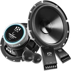 NVX   VSP65KIT 750W Peak (250W RMS) 6.5&quot; V-Series 2-Way Component Speakers with 25mm Silk Dome Tweeters