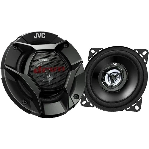 4X JVC DRVN Dr Series 4 inch 220W Max Power Car Audio 2-Way Coaxial Vehicle Speakers Bundle Combo with 50 ft 16 Gauge Audio Speaker Wiring