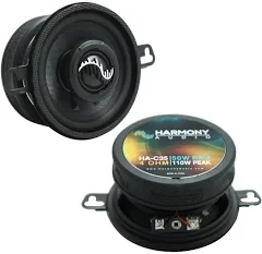 Harmony Audio HA-C35 Car Stereo Carbon 3.5&quot; Replacement 110W Audio Speakers