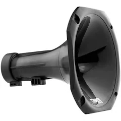 DS18 PRO-H110 Circular Universal Driver Horn Body Easy Twist On/Off Installation (Black)