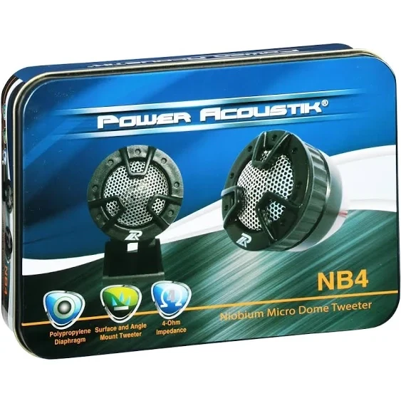 Power Acoustik® 250-watt 4-way Mount Tweeters