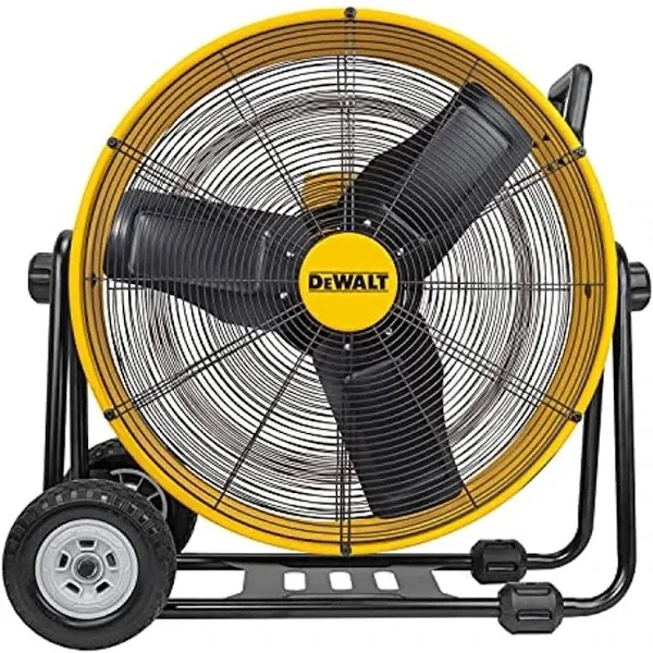 24 in. Heavy-Duty Drum Fan with Extra Long 12 ft. Power Cord and Stepless Speed Control