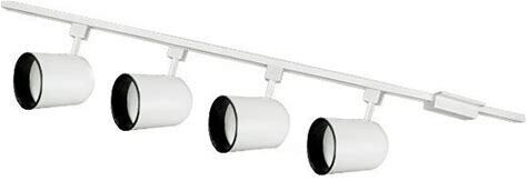 White - 4 ft. Track Kit - (4) Round Back Cylinder Heads