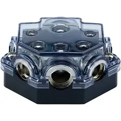 S SYDIEN 1Pc 1 in 5 Ways Out Way Power Distribution Block
 0/2/4 Gauge in 2/4/8 Gauge Out Car Audio Splitter Power Ground Distributor Blocks