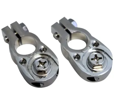 Harmony Audio HA-BT1 Car Audio Battery Terminal Pair (2) 8GA &amp; Ring Terminal New