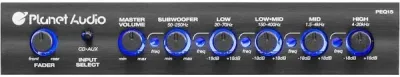 Planet Audio Half-DIN, Band Car Equalizer, Subwoofer Output with Adjustable Filter, Fixed Bands