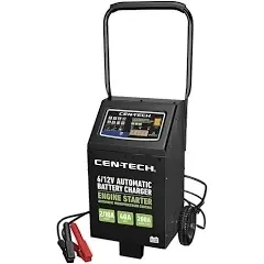 CEN-TECH  2/10/40/200A 6/12V Automatic Battery Charger with Engine Jump Start