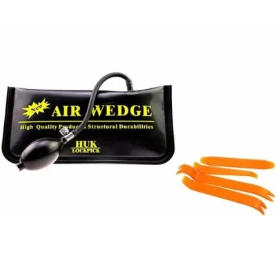 Large Universal Air Wedge with Auto Car Radio Panel Door Clip Trim Dash for Audio Removal Installer Pry Repair Tool Set