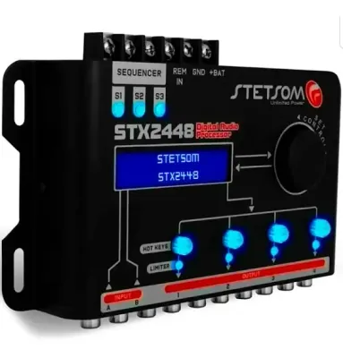 Stetsom Digital Audio Processor Equalizer XVR 4 - Stx2448