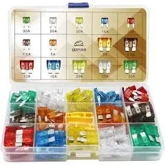 140 Pcs Fuses Automotive Kit - Blade Auto Fuse Assortment Standard and Mini Car Fuse