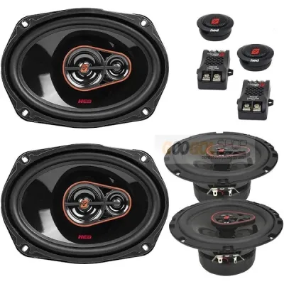 Cerwin Vega Package 3-way Coax Car-truck Speakers 840 Watts 6x9" &amp; 620