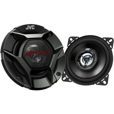 4X JVC DRVN Dr Series 4 inch 220W Max Power Car Audio 2-Way Coaxial Vehicle Speakers Bundle Combo with 50 ft 16 Gauge Audio Speaker Wiring