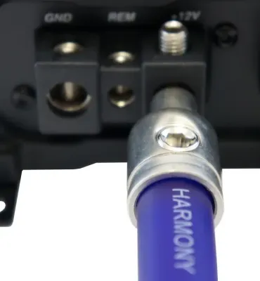 Harmony Audio HA-WR04 Car Stereo Power or Ground 1/0 to 4 Gauge Wire Reducer - Nickel