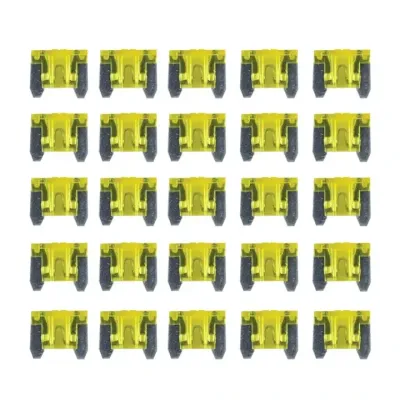 InstallBay ATMLP20-25 Mini Low Profile ATM Fuse with 25 Ampere - 25 Per Package