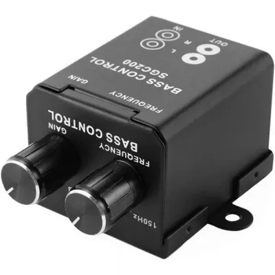 Denpetec Car Bass Controller, Car Audio Amplifier Subwoofer Equalizer Crossover Volume Regulator Bass Controller Knob