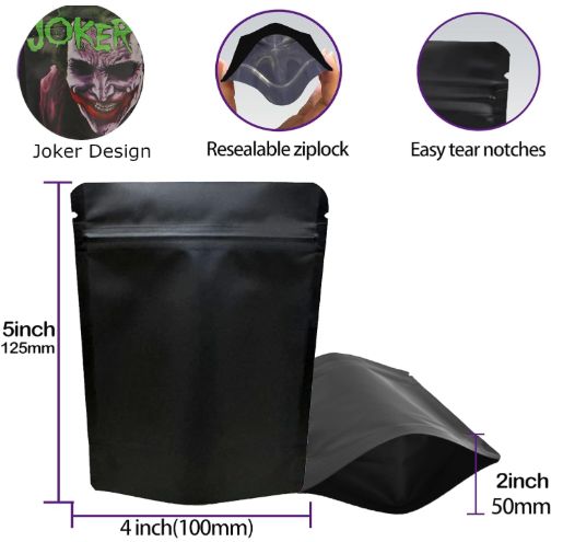 100 piece 3.5 resealable storage bags