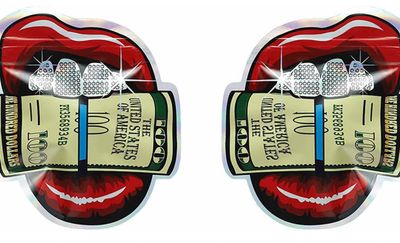 100pcs/pk Mylar Foil Zip Seal Smell Proof 3.5g Glossy Hundred Design Mylar Bags