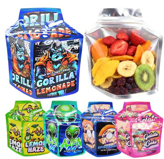 Reusable Zipper Sealed Bag, Waterproof and Tear Resistant, Design, Mixed Pattern (100)