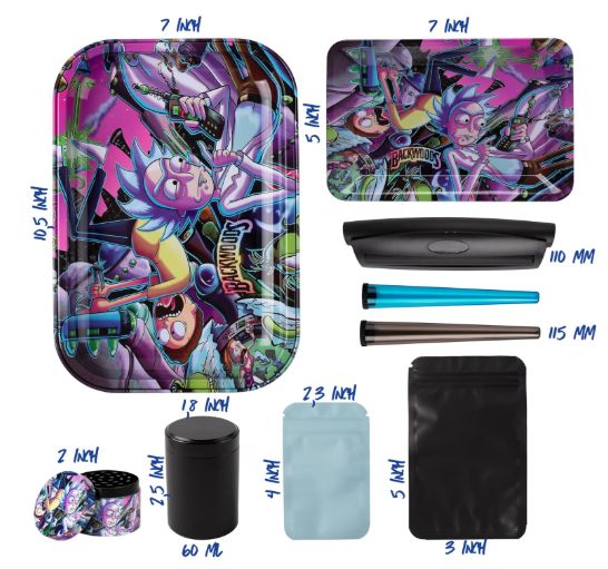 Rolling Tray Set - Large &amp; Small Trays Kit - Smoking Accessories -