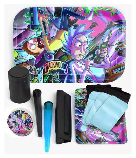 Rolling Tray Set - Large &amp; Small Trays Kit - Smoking Accessories -