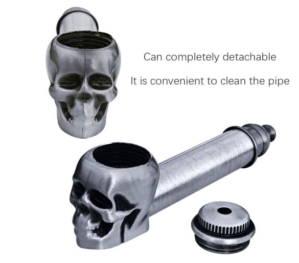 2-Piece Set - Available in 2 Colors, Silver and Bronze, Featuring a Classic Ghost Head Design.
