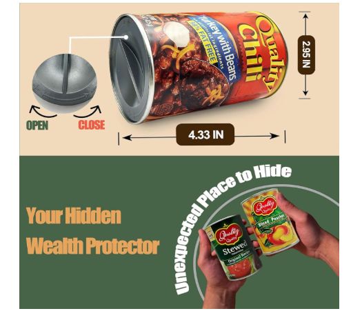 Fake Soup Can Diversion Safe - Keep Your Valuables Safe