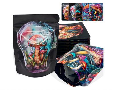 Standing Self Sealing Bag, Waterproof and Dustproof Mini Zipper Bag Randon Stlye 100